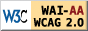 WAI AA WCAG 2.0 icon